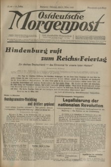 Ostdeutsche Morgenpost : erste oberschlesische Morgenzeitung. Jg.15, Nr. 80 (21 März 1933)