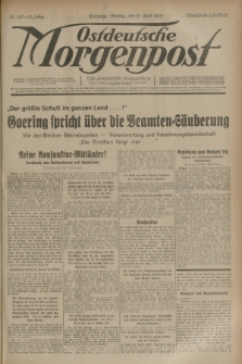 Ostdeutsche Morgenpost : erste oberschlesische Morgenzeitung. Jg.15, Nr. 100 (10 April 1933) + dod.