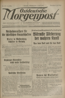Ostdeutsche Morgenpost : erste oberschlesische Morgenzeitung. Jg.15, Nr. 101 (11 April 1933)