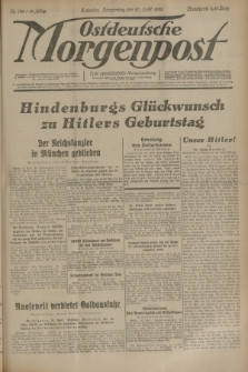 Ostdeutsche Morgenpost : erste oberschlesische Morgenzeitung. Jg.15, Nr. 108 (20 April 1933)