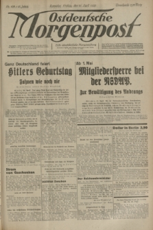 Ostdeutsche Morgenpost : erste oberschlesische Morgenzeitung. Jg.15, Nr. 109 (21 April 1933)