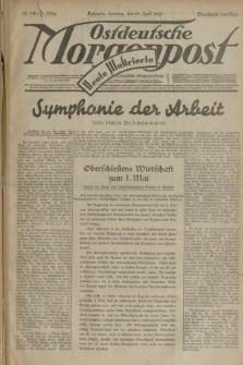 Ostdeutsche Morgenpost : erste oberschlesische Morgenzeitung. Jg.15, Nr. 118 (30 April 1933) + dod.