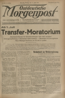 Ostdeutsche Morgenpost : erste oberschlesische Morgenzeitung. Jg.15, Nr. 156 (9 Juni 1933)