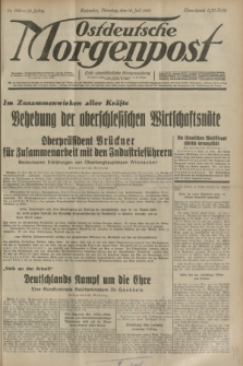 Ostdeutsche Morgenpost : erste oberschlesische Morgenzeitung. Jg.15, Nr. 195 (18 Juli 1933)