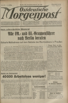 Ostdeutsche Morgenpost : Führende oberschlesische Zeitung. Jg.15, Nr. 199 (22 Juli 1933)