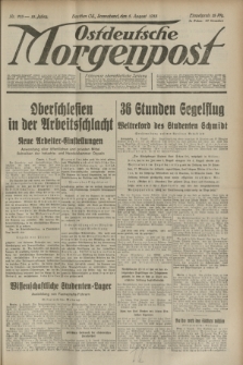 Ostdeutsche Morgenpost : Führende oberschlesische Zeitung. Jg.15, Nr. 213 (5 August 1933)