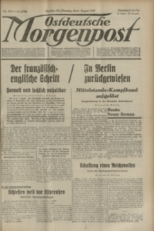Ostdeutsche Morgenpost : Führende oberschlesische Zeitung. Jg.15, Nr. 216 (8 August 1933)