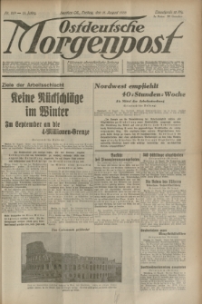 Ostdeutsche Morgenpost : oberschlesische Morgenzeitung. Jg.15, Nr. 219 (11 August 1933)