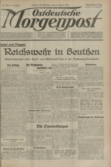 Ostdeutsche Morgenpost : oberschlesische Morgenzeitung. Jg.15, Nr. 222 (14 August 1933) + dod.