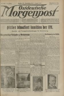 Ostdeutsche Morgenpost : oberschlesische Morgenzeitung. Jg.15, Nr. 225 (17 August 1933)