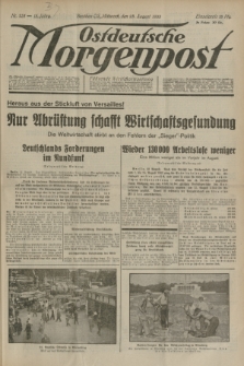 Ostdeutsche Morgenpost : Führende Wirtschaftszeitung. Jg.15, Nr. 231 (23 August 1933)