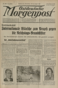 Ostdeutsche Morgenpost : Führende Wirtschaftszeitung. Jg.15, Nr. 232 (24 August 1933) + dod.