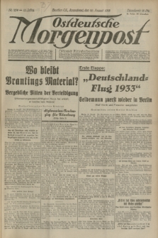 Ostdeutsche Morgenpost : Führende Wirtschaftszeitung. Jg.15, Nr. 234 (26 August 1933)