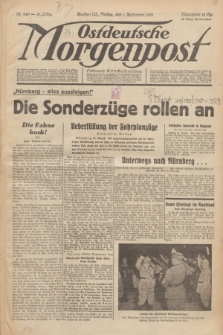 Ostdeutsche Morgenpost : Führende Wirtschaftszeitung. Jg.15, Nr. 240 (1 September 1933)