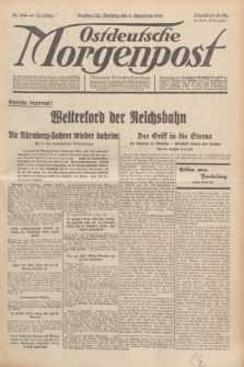 Ostdeutsche Morgenpost : Führende Wirtschaftszeitung. Jg.15, Nr. 244 (5 September 1933)