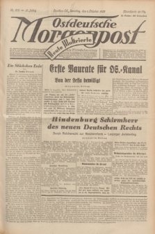 Ostdeutsche Morgenpost : Führende Wirtschaftszeitung. Jg.15, Nr. 270 (1 Oktober 1933) + dod.