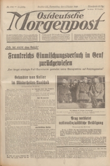 Ostdeutsche Morgenpost : Führende Wirtschaftszeitung. Jg.15, Nr. 274 (5 Oktober 1933) + dod.