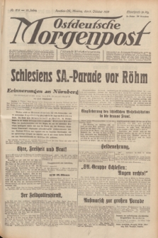 Ostdeutsche Morgenpost : Führende Wirtschaftszeitung. Jg.15, Nr. 278 (9 Oktober 1933)