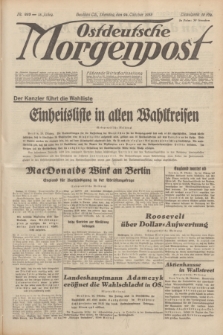 Ostdeutsche Morgenpost : Führende Wirtschaftszeitung. Jg.15, Nr. 293 (24 Oktober 1933)