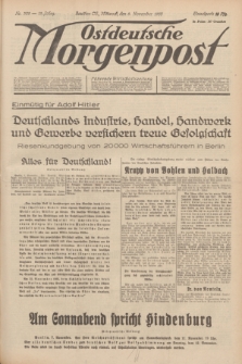 Ostdeutsche Morgenpost : Führende Wirtschaftszeitung. Jg.15, Nr. 308 (8 November 1933)