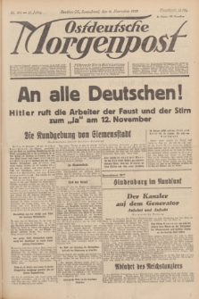 Ostdeutsche Morgenpost : Führende Wirtschaftszeitung. Jg.15, Nr. 311 (11 November 1933)