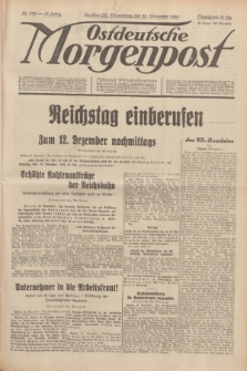 Ostdeutsche Morgenpost : Führende Wirtschaftszeitung. Jg.15, Nr. 330 (30 November 1933) + dod.