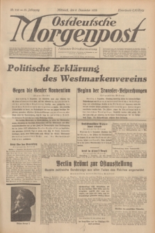 Ostdeutsche Morgenpost : Führende Wirtschaftszeitung. Jg.15, Nr. 336 (6 Dezember 1933)