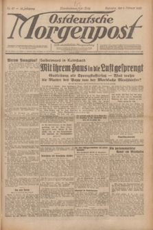 Ostdeutsche Morgenpost : erste oberschlesische Morgenzeitung. Jg.12, Nr. 40 (9 Februar 1930) + dod.