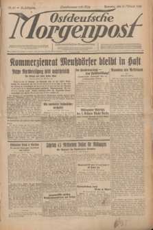 Ostdeutsche Morgenpost : erste oberschlesische Morgenzeitung. Jg.12, Nr. 41 (10 Februar 1930)