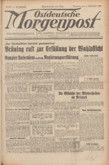 Ostdeutsche Morgenpost : erste oberschlesische Morgenzeitung. Jg.12, Nr. 247 (6 September 1930)