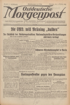 Ostdeutsche Morgenpost : erste oberschlesische Morgenzeitung. Jg.12, Nr. 275 (4 Oktober 1930)