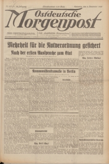 Ostdeutsche Morgenpost : erste oberschlesische Morgenzeitung. Jg.12, Nr. 337 (5 Dezember 1930)