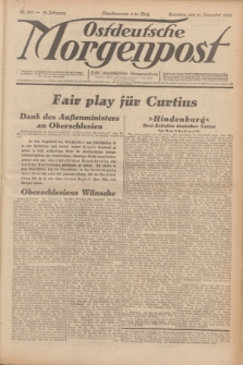 Ostdeutsche Morgenpost : erste oberschlesische Morgenzeitung. Jg.12, Nr. 353 (21 Dezember 1930) + dod.