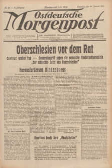 Ostdeutsche Morgenpost : erste oberschlesische Morgenzeitung. Jg.13, Nr. 22 (22 Januar 1931)