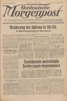 Ostdeutsche Morgenpost : erste oberschlesische Morgenzeitung. Jg.13, Nr. 25 (25 Januar 1931) + dod.