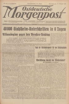 Ostdeutsche Morgenpost : erste oberschlesische Morgenzeitung. Jg.13, Nr. 48 (17 Februar 1931)