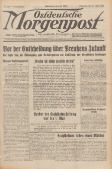 Ostdeutsche Morgenpost : erste oberschlesische Morgenzeitung. Jg.13, Nr. 109 (21 April 1931)