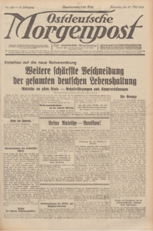 Ostdeutsche Morgenpost : erste oberschlesische Morgenzeitung. Jg.13, Nr. 144 (27 Mai 1931) + dod.