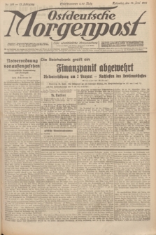 Ostdeutsche Morgenpost : erste oberschlesische Morgenzeitung. Jg.13, Nr. 162 (14 Juni 1931) + dod.