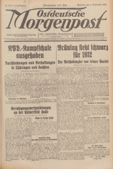 Ostdeutsche Morgenpost : erste oberschlesische Morgenzeitung. Jg.13, Nr. 307 (6 November 1931)