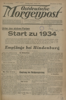 Ostdeutsche Morgenpost : Führende Wirtschaftszeitung. Jg.16, Nr. 1 (2 Januar 1934)