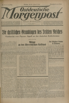Ostdeutsche Morgenpost : Führende Wirtschaftszeitung. Jg.16, Nr. 14 (15 Januar 1934)