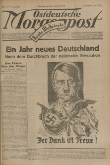 Ostdeutsche Morgenpost : Führende Wirtschaftszeitung. Jg.16, Nr. 27 (28 Januar 1934) + dod.
