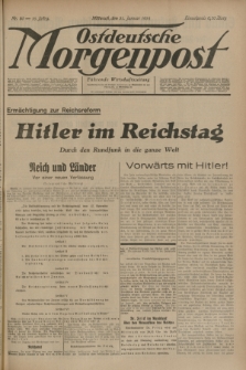 Ostdeutsche Morgenpost : Führende Wirtschaftszeitung. Jg.16, Nr. 30 (31 Januar 1934)