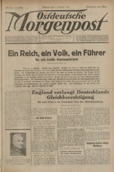 Ostdeutsche Morgenpost : Führende Wirtschaftszeitung. Jg.16, Nr. 37 (7 Februar 1934)