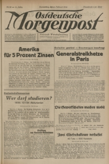 Ostdeutsche Morgenpost : Führende Wirtschaftszeitung. Jg.16, Nr. 38 (8 Februar 1934)