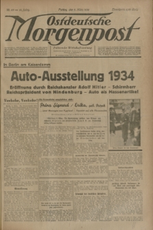 Ostdeutsche Morgenpost : Führende Wirtschaftszeitung. Jg.16, Nr. 63 (9 März 1934) + dod.