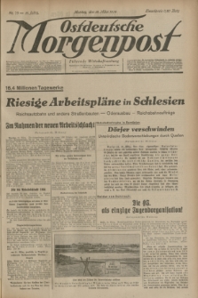 Ostdeutsche Morgenpost : Führende Wirtschaftszeitung. R.16, Nr. 73 (19 März 1934)