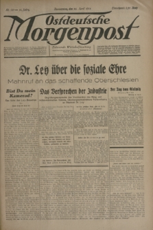 Ostdeutsche Morgenpost : Führende Wirtschaftszeitung. Jg.16, Nr. 110 (26 April 1934) + dod.