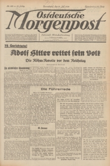 Ostdeutsche Morgenpost : Führende Wirtschaftszeitung. Jg.16, Nr. 188 (14 Juli 1934)
